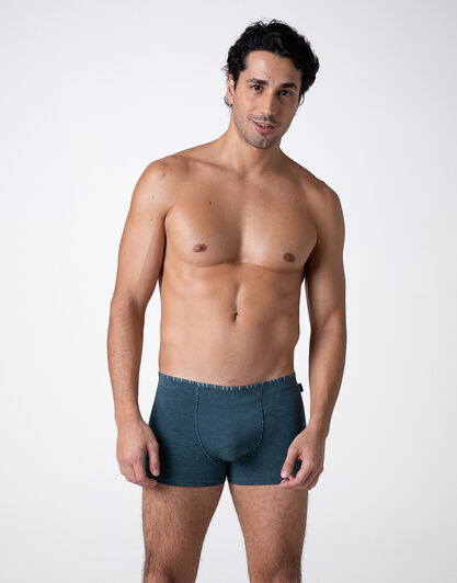 Boxer Rephined Cotton Modal, verde melange, , LOVABLE