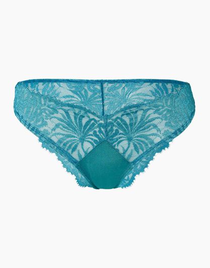 La Senza - Brasiliano Eden lace in pizzo, verde turchese, , LOVABLE