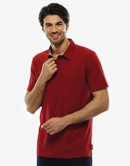 T - shirt manica corta rosso, in cotone, , LOVABLE