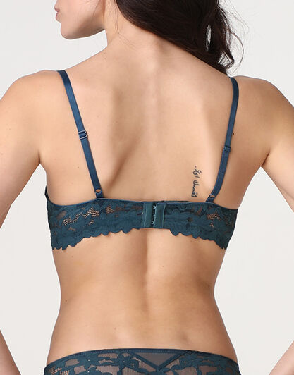 Reggiseno con Ferretto Push-Up Ribbon Lace in pizzo, ottanio, , LOVABLE