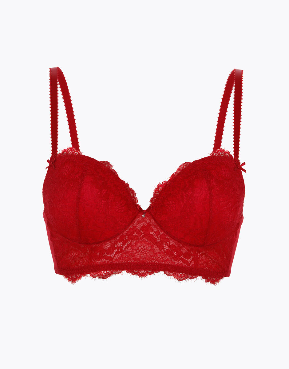 reggiseno pizzo rosso