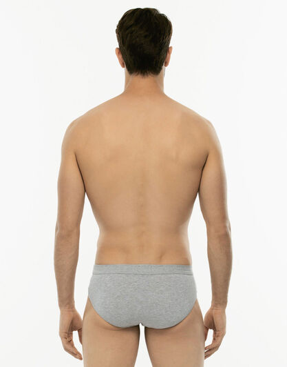 Slip midi Bipack Cotton Stretch in cotone elasticizzato, grigio, , LOVABLE
