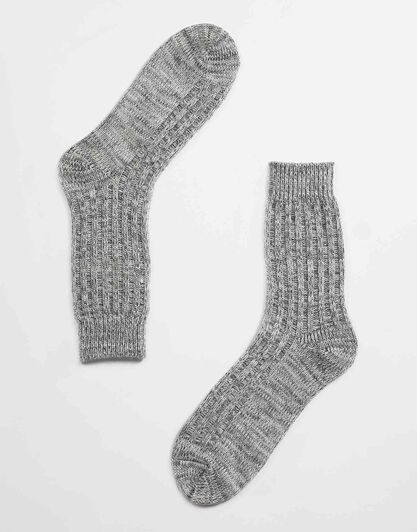 Calzini Warm and Cuddle, grigio melange, , LOVABLE