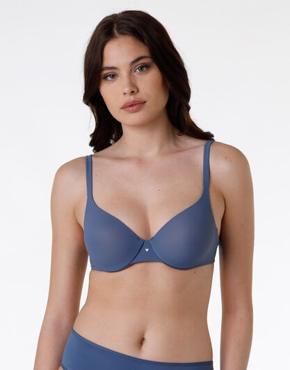 Reggiseno con ferretto Invisible Lift Supreme, blu denim, , LOVABLE