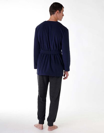 Giacca da camera in pile, blu navy, , LOVABLE
