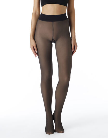 Collant Warm & Transparent 80 denari, caldi effetto trasparente, Neri, , LOVABLE