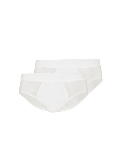 Slip midi Bipack Cotton Stretch in cotone elasticizzato, bianco, , LOVABLE