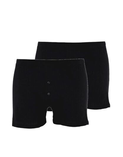 Boxer parigamba Bipack in 100% cotone Pure Cotton, nero, , LOVABLE