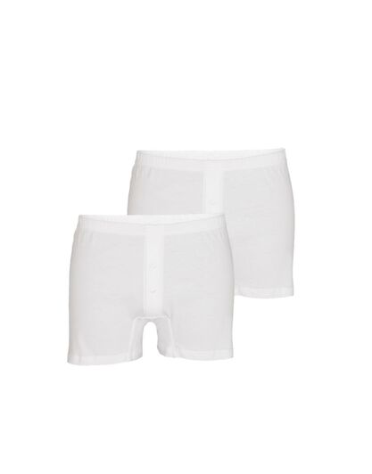 Boxer parigamba Bipack in 100% cotone Pure Cotton, bianco, , LOVABLE