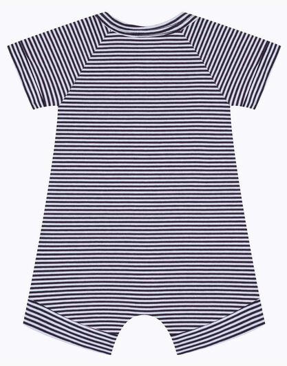 Pagliaccetto in cotone elasticizzato, tinto in filo grigio e bianco, , LOVABLE