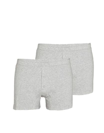 Boxer parigamba Bipack in 100% cotone Pure Cotton, grigio melange, , LOVABLE