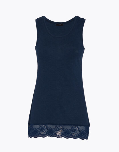 Smanicato in cotone e poliestere, blu, , LOVABLE