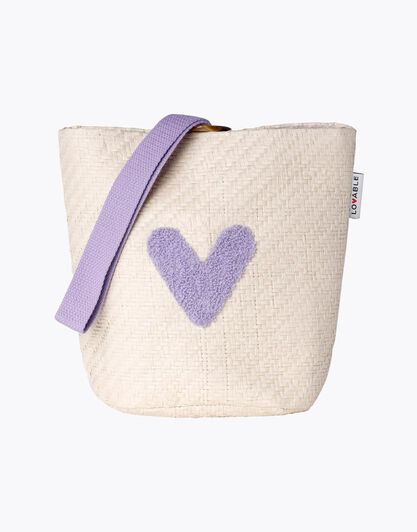 Pochette in carta paglia, lavanda, , LOVABLE