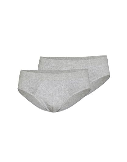 Slip midi Bipack Cotton Stretch in cotone elasticizzato, grigio, , LOVABLE