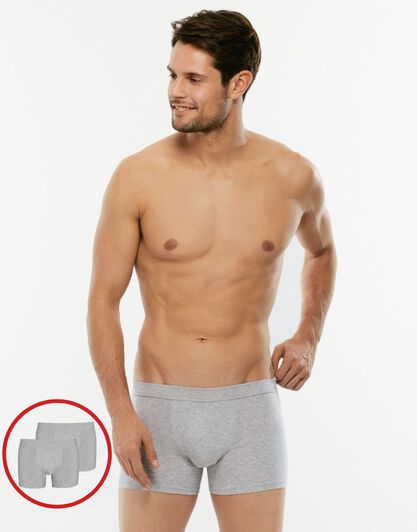 Boxer Bipack Cotton Stretch In cotone elasticizzato, grigio melange, , LOVABLE