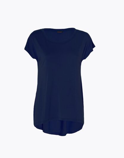 Maglia maniche corte Basic Soul in modal, blu, , LOVABLE