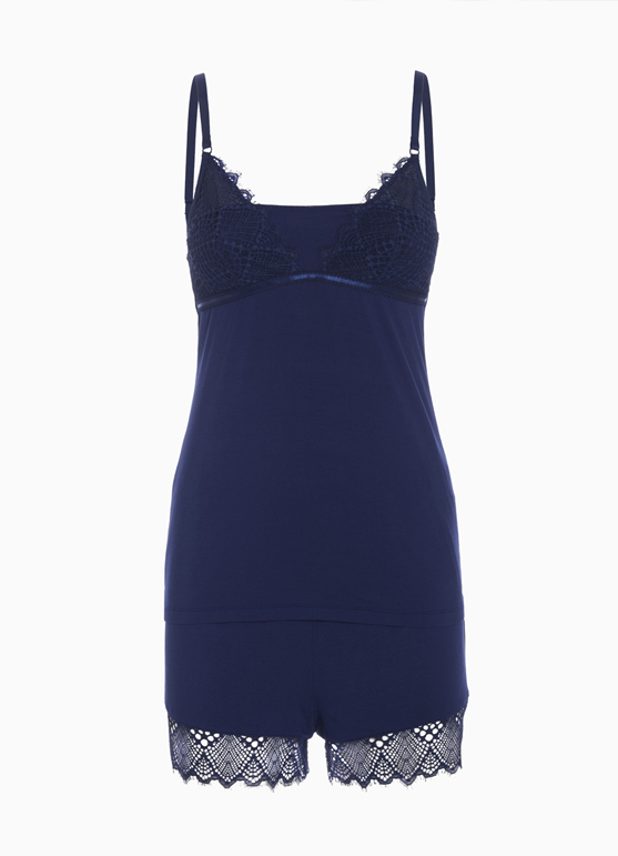blue trendy lace