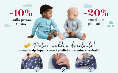 -10% sulla prima tutina, -20% con due e più tutine